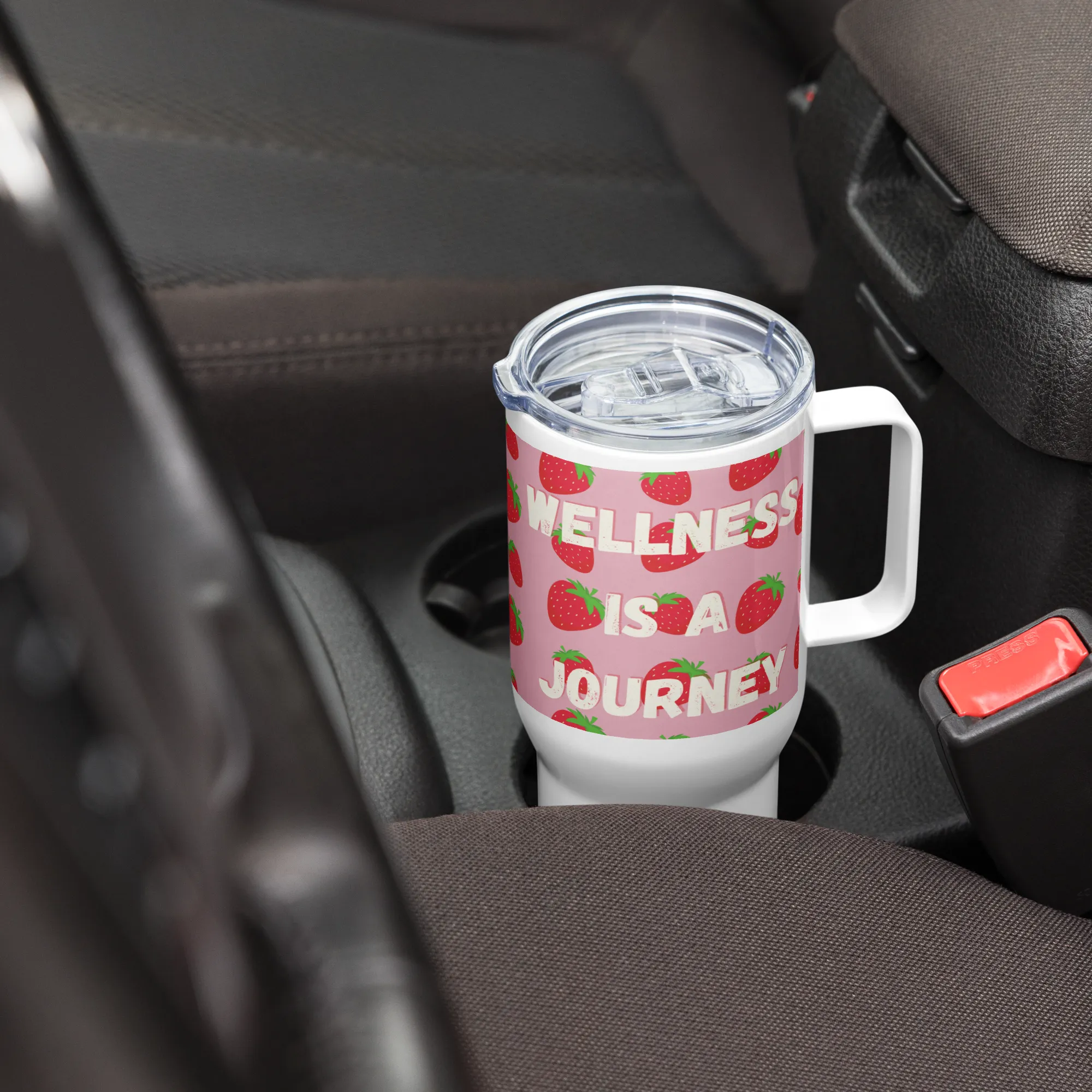 Wellness, Travel mug with a handle